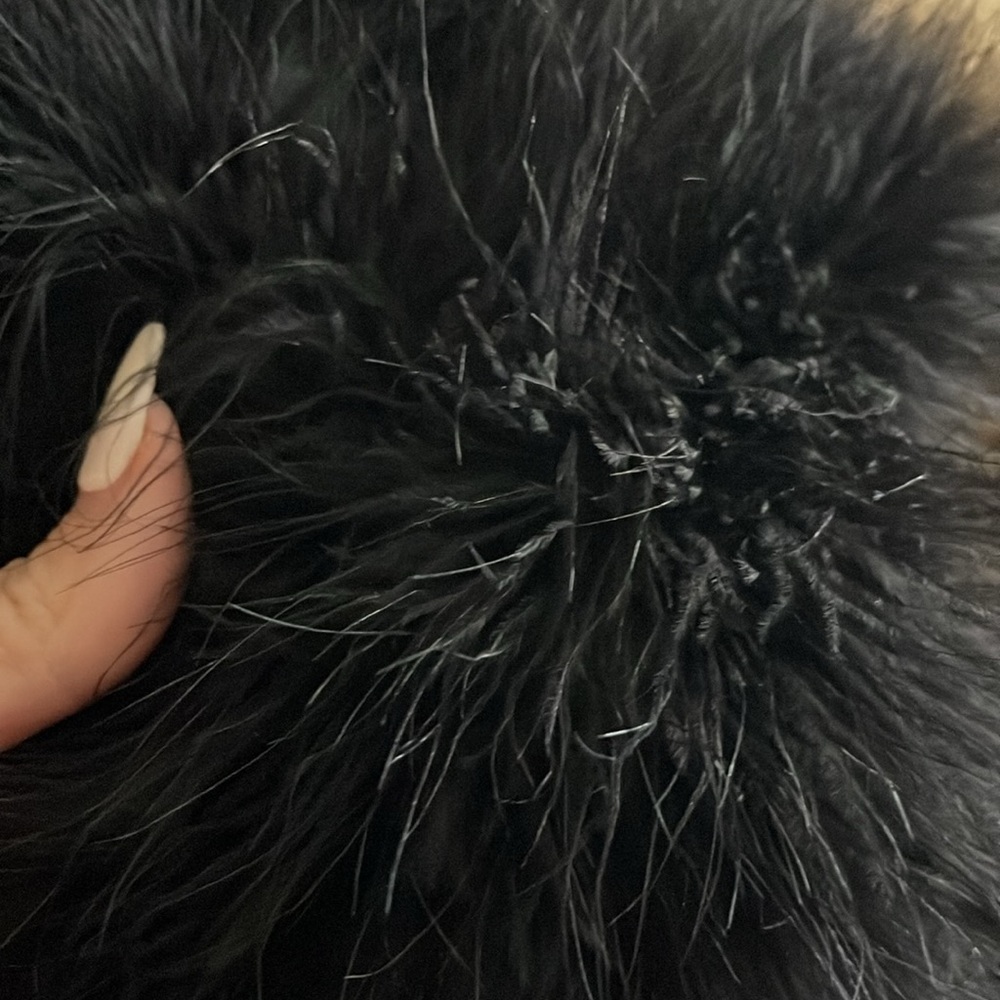 CLUB MANOCO Black Ostrich Feather Vest - Picture 10 of 11